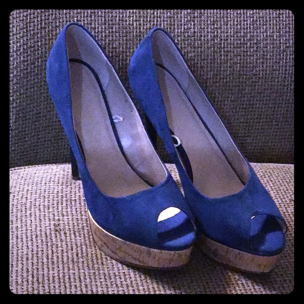 Peep toe heels